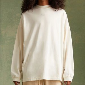 The Fear of God Essentials Cloud Dancer Long Sleeve T-Shirt